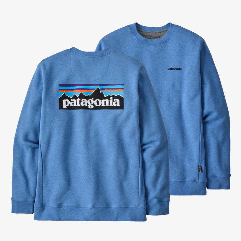 Patagonia P-6 Logo Uprisal Crew Sweatshirt - Blue Bird - Large